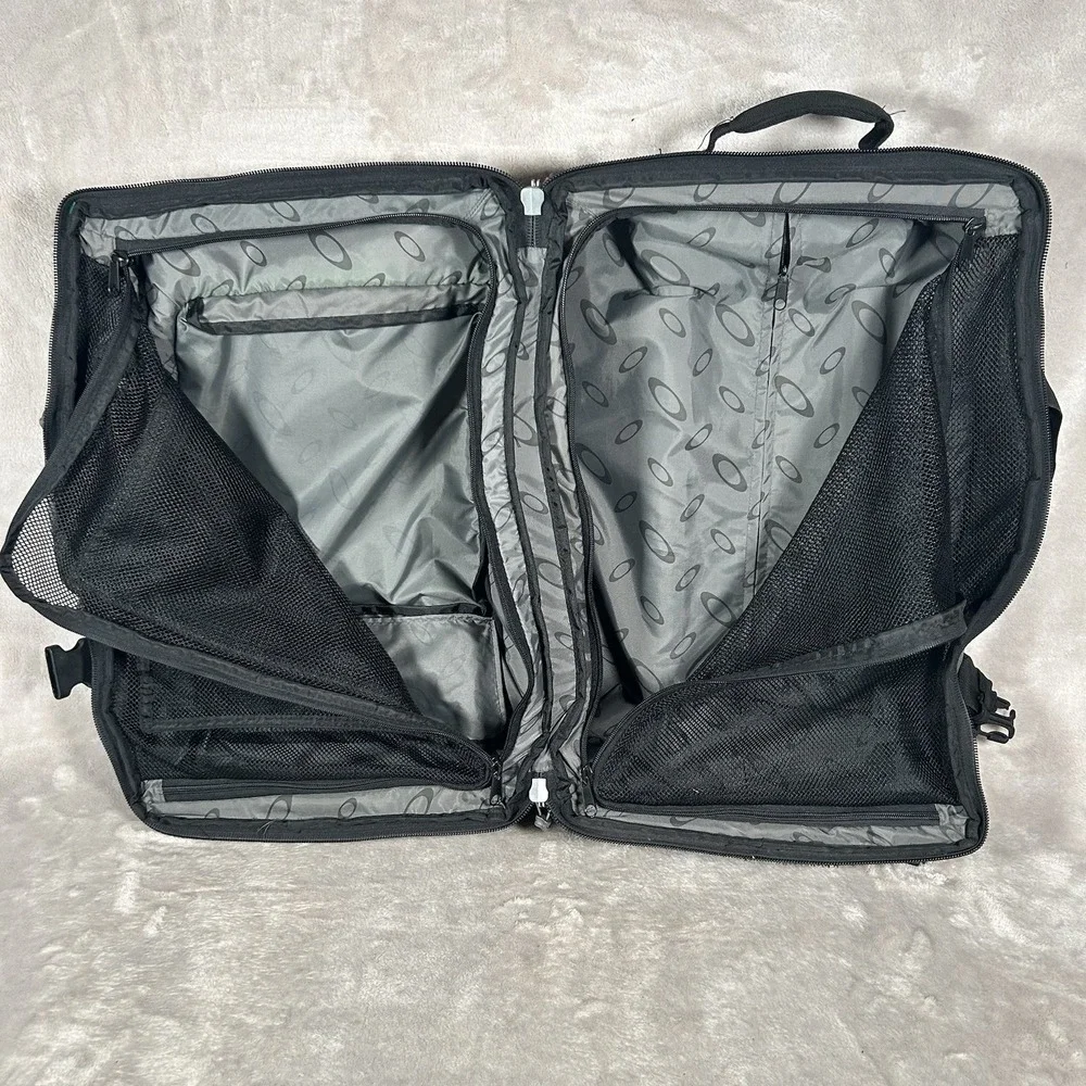 Oakley AP Tactical Field Gear Roller Carry On Gray Black Zipper Luggage Bag